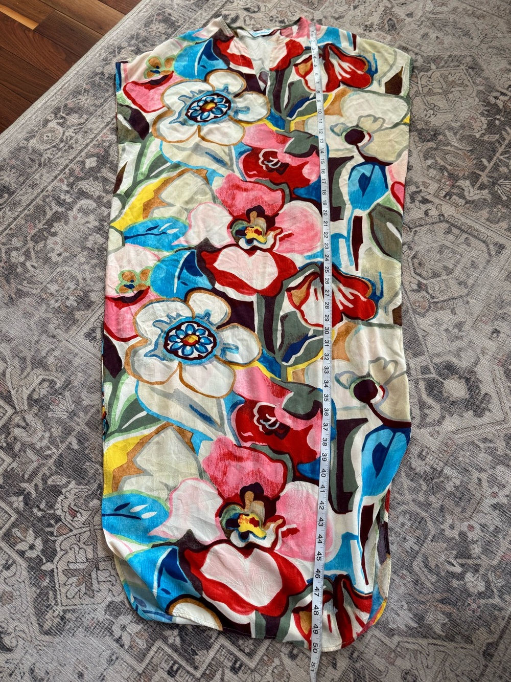 Jams World Casablanca Tavern Print Dress, Kaftan Style, Floral Size XS - Picture 5 of 9
